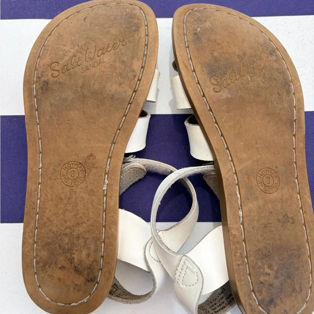 Girls white Saltwater Sandals